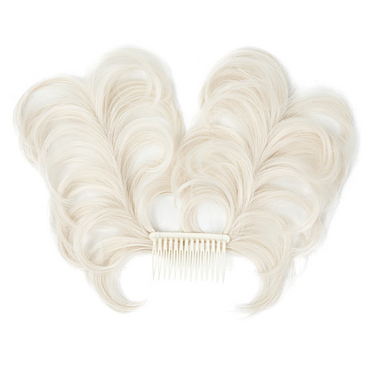 Effortless Elegance Side Comb Clip in Hair Bun Messy Bun Adjustable Styles