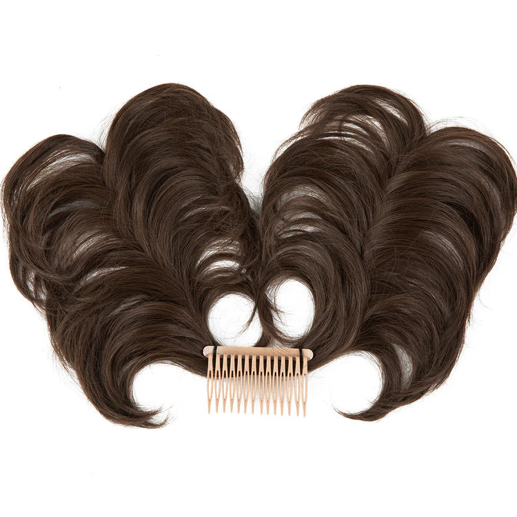 Effortless Elegance Side Comb Clip in Hair Bun Messy Bun Adjustable Styles
