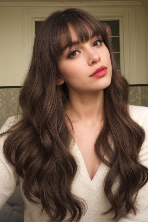 Luxury & Undetectable Natural Wavy Hair Topper With Bangs for Thinning Hair