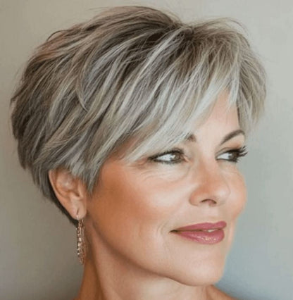 Seamless Pixie Cut Hair Topper — Volumizing Crown Hairpiece