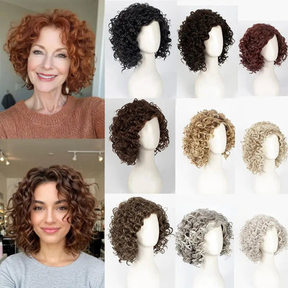 2025 New Curly Hair Toppers for Women with Thinning Hair-Cover Grays, Boost Volume - VIVACROWN