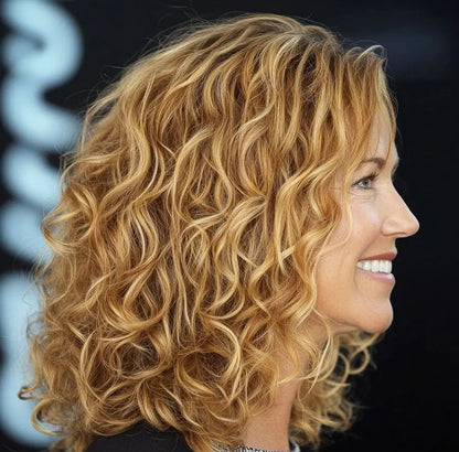2025 New Curly Hair Toppers for Women with Thinning Hair-Cover Grays, Boost Volume - VIVACROWN