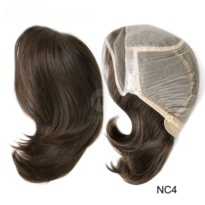 100% European Virgin Hair Wig Silky Straight Short Human Hair French Lace Front Wigs