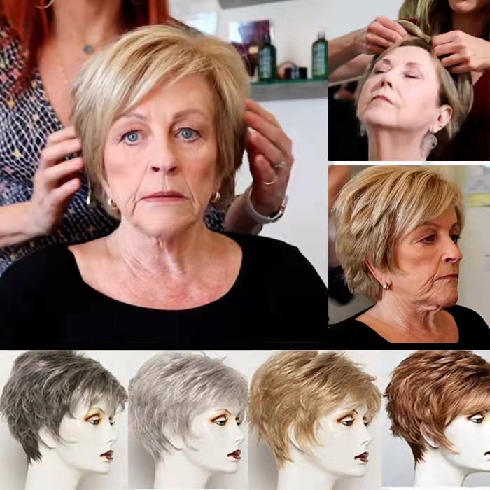 Summer Breathable&comfortable Short Hair Topper For Thinning Hair