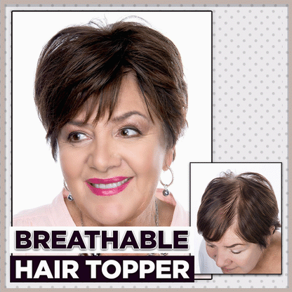 High-Quality Breathable Short Hair Topper for Thinning Hair