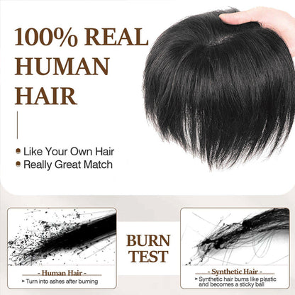 9*9cm Base Silver Full Hand tied Mono Base 100% Virgin Remy Hair Topper