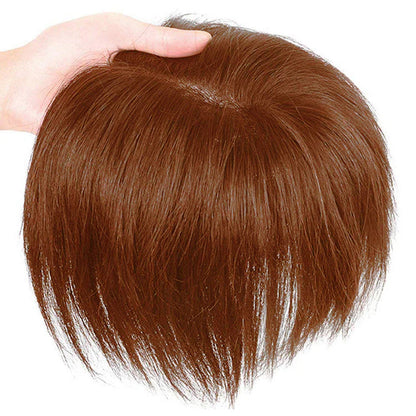 Silver Full Hand tied Mono Base 100% Virgin Remy Hair Topper