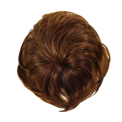 Short Pixie Cut Human Hair Topper with Bangs for Women
