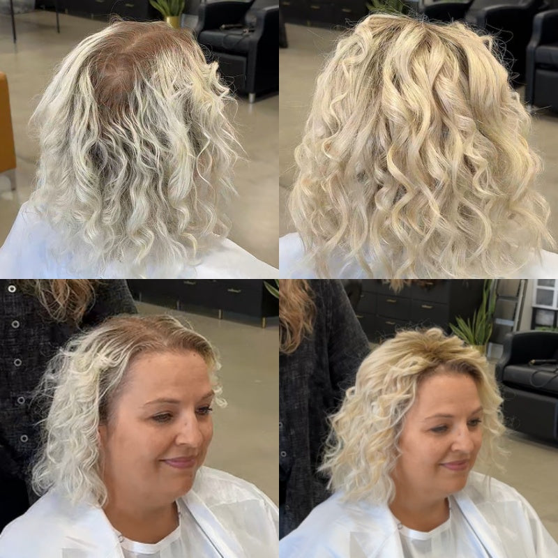 High&Quality Curly Hair Toppers for Women with Thinning Hair ,Change your hairstyle in a minute