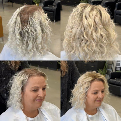 High&Quality Curly Hair Toppers for Women with Thinning Hair ,Change your hairstyle in a minute