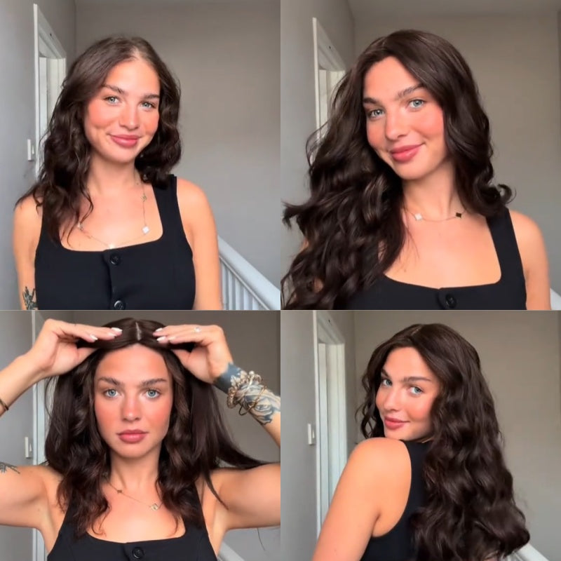 Hot Sale Premium Wavy Hair Topper For Women With Thinning Hair