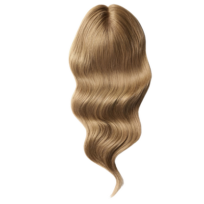 5*5 inches Mono Base Highlight Human Hair Toppers for Women Wavy Hair without Bangs