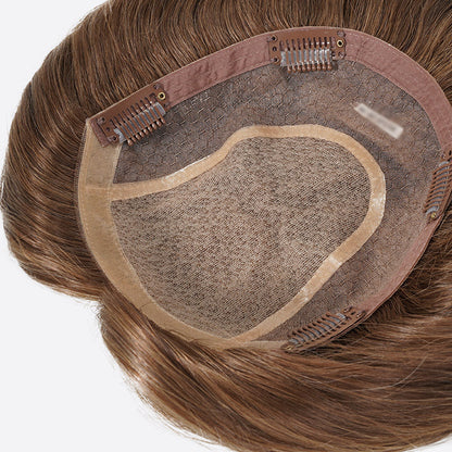 Natural Hair Topper – Seamless Crown Coverage for Thinning Hair & Instant Volume Booster