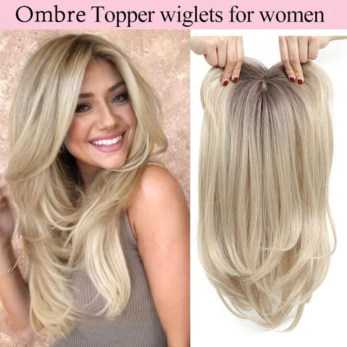 Ladies Slightly Wavy Ends Premium Hair Piece Lace Base Toppers