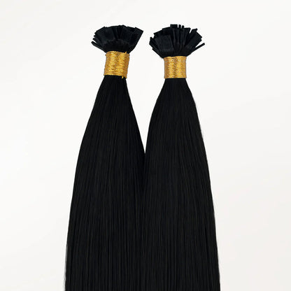 Flat Tip-  Pre Bonded Flat Tip Fusion Hair Extension Dark Brown