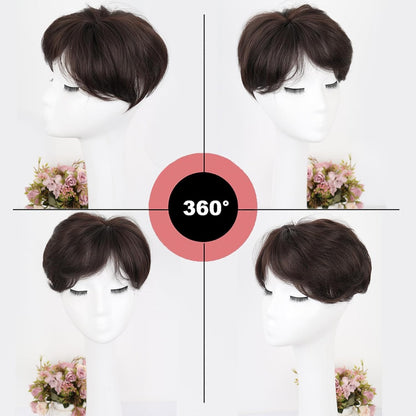 Summer Hot Sale Breathable Short Hair Topper for Thinning Hair