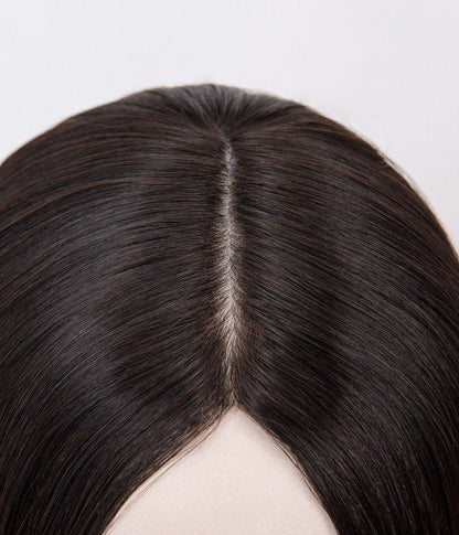 Silk Top Remy Human Hair Topper Real Hair Natural Straight |Can Be Colored|