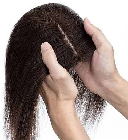 Summer Breathable Straight Hair Topper For Thinning Hair