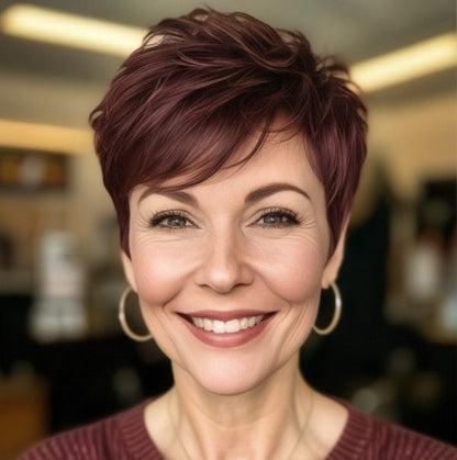 Seamless Pixie Cut Hair Topper — Volumizing Crown Hairpiece