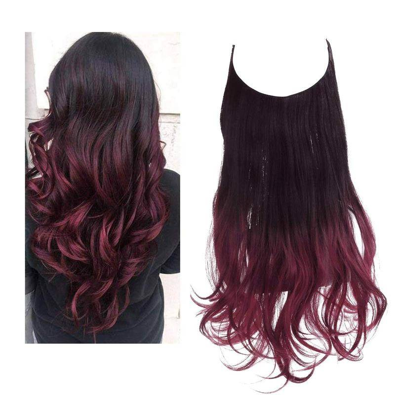 Halo Hairpiece Hidden Wire Adjustable Headband Extensions