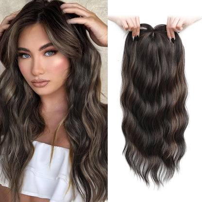 Premium Wavy Hair Topper for Thinning Hair – Natural Looking Voluminous Human Hair