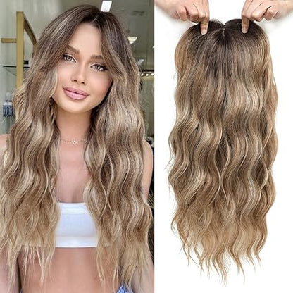 Premium Wavy Hair Topper for Thinning Hair – Natural Looking Voluminous Human Hair