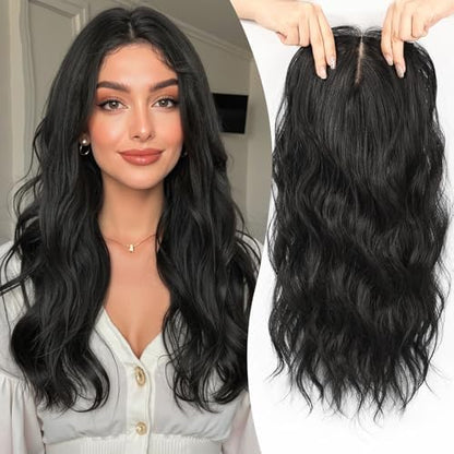 【Buy 1 Get 1 50% Off】Premium Wavy Hair Topper for Women-Instant Confidence Boost！