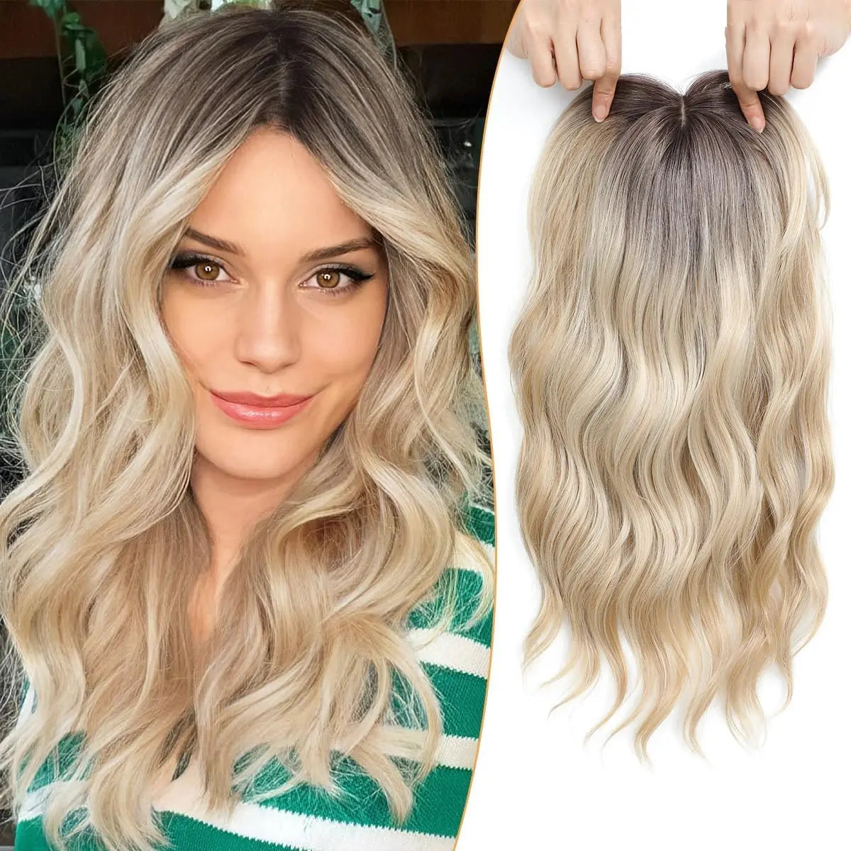 Premium Wavy Hair Topper for Women-Instant Confidence Boost！ - VIVACROWN
