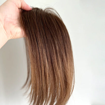 Virgin Remy Mono Base Human Hair Topper for Women VIVACROWN Hair Topper