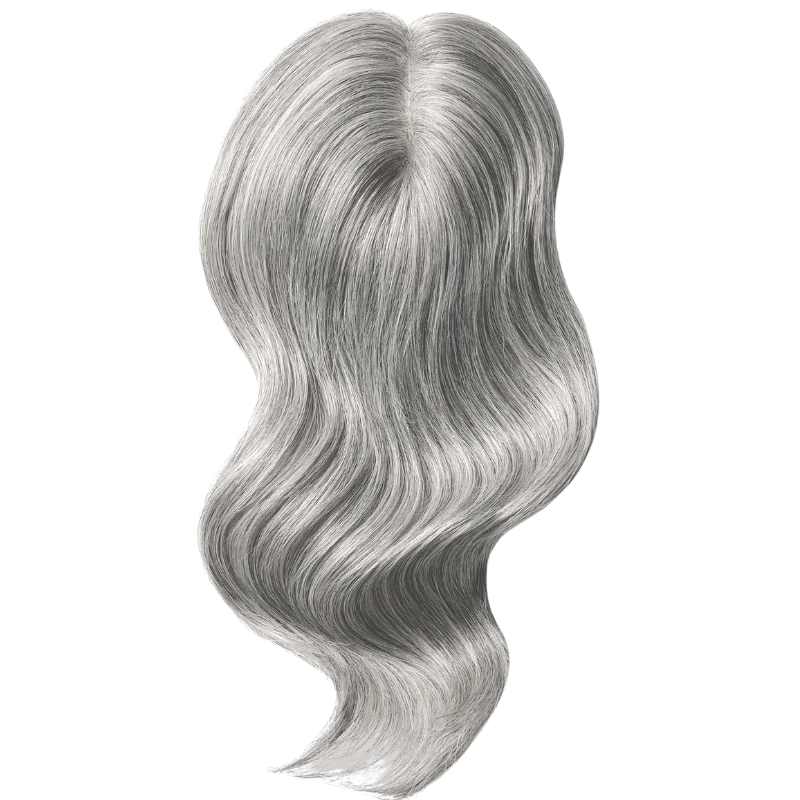 Mid-length Wavy Human Hair Topper for Thinning Hair