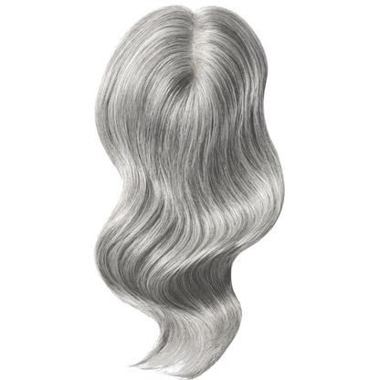 Mid-length Wavy Human Hair Topper for Thinning Hair