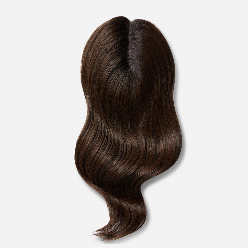 3*6 inches Straight Hair Toppers With Root 100% Remy Human Hair Topper With Bangs