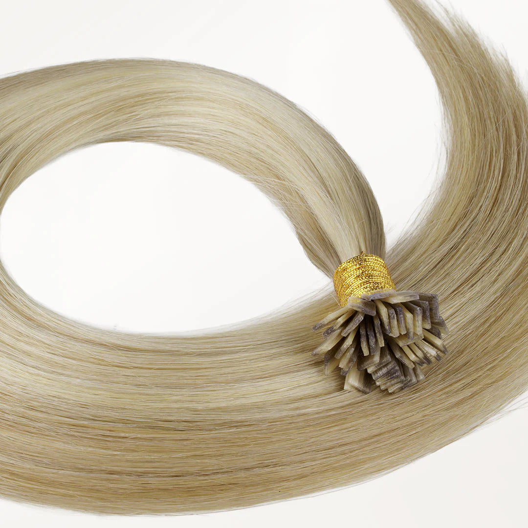 Flat Tip-  Human Hair Extensions Pre Bonded Flat Tip Fusion Hair Extension