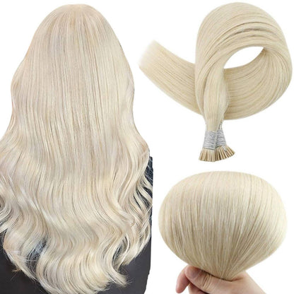 I Tip-  Human Hair I Tip Hair Extensions Blonde (#613)
