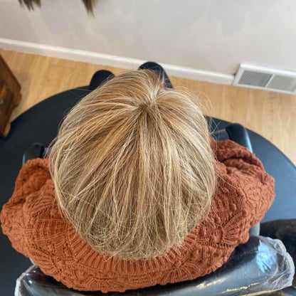 Short Top Pieces Breathable Wiglets Hairpieces Large Coverage Women Toupee