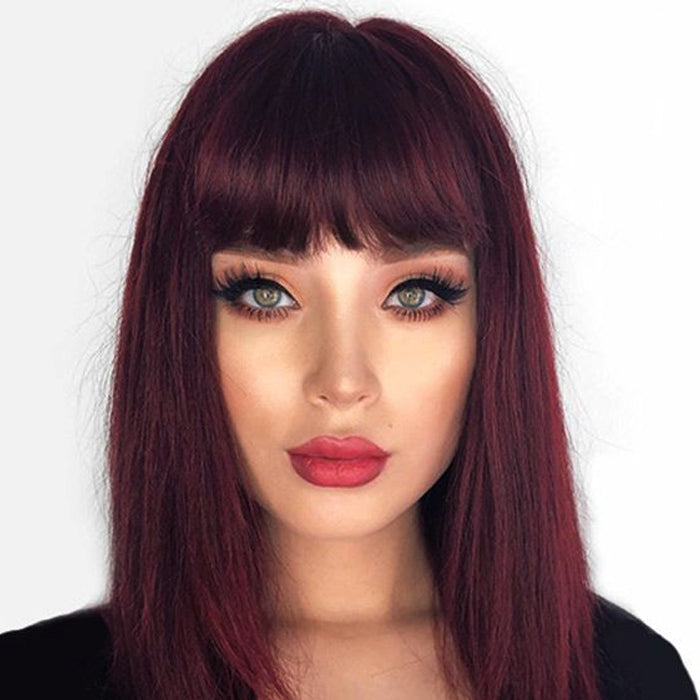 Breathable High Quality Hair Topper with Bangs for Women