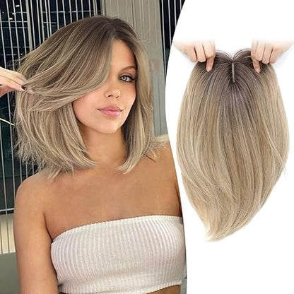 Premium Straight Hair Topper For Women With Thinning Hair-Add Instant Volume And Coverage