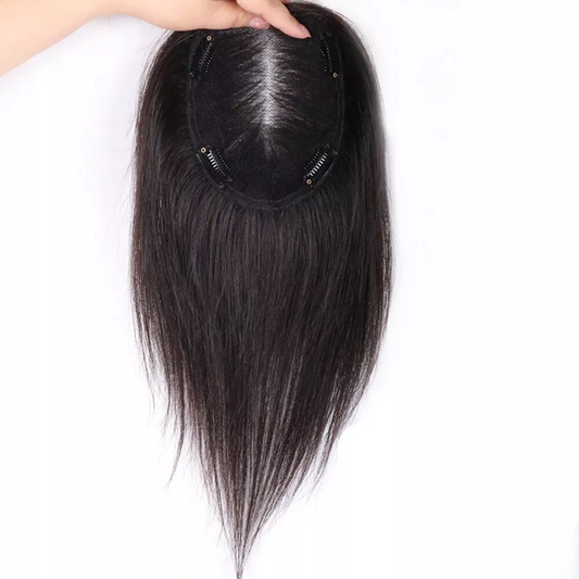 Best Breathable Real Hair Topper for Women Crown Topper No Bangs
