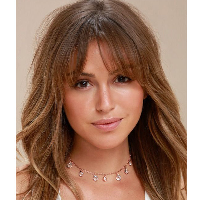 8-16 Inch 4 Clips Natural Hair Toppers with Bangs for Women Adding Hair Volume