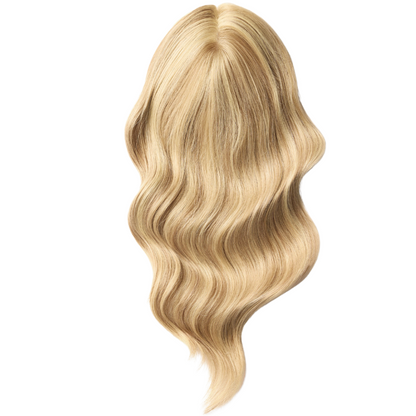 Mid-length Wavy Human Hair Topper for Thinning Hair