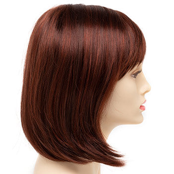 Unique Design Straight Human Hair with Bangs Hair Topper for Women