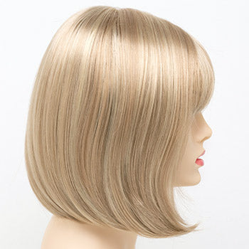 Unique Design Straight Human Hair with Bangs Hair Topper for Women