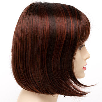 Unique Design Straight Human Hair with Bangs Hair Topper for Women
