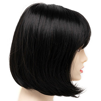 Unique Design Straight Human Hair with Bangs Hair Topper for Women