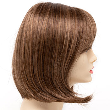Unique Design Straight Human Hair with Bangs Hair Topper for Women