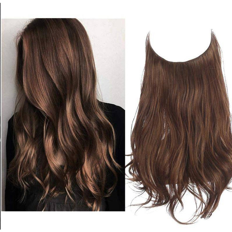 Halo Hairpiece Hidden Wire Adjustable Headband Extensions