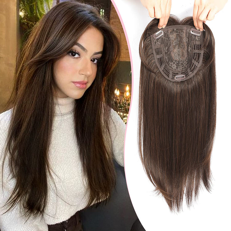 Ladies Slightly Wavy Ends Premium Hair Piece Lace Base Toppers