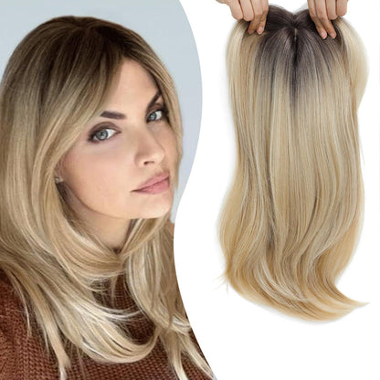 Ladies Slightly Wavy Ends Premium Hair Piece Lace Base Toppers