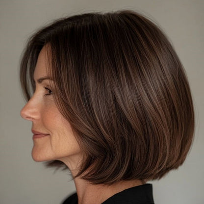 Hot Sale Free- Parted Stunning Design Straight Hair Topper without Bang🔥