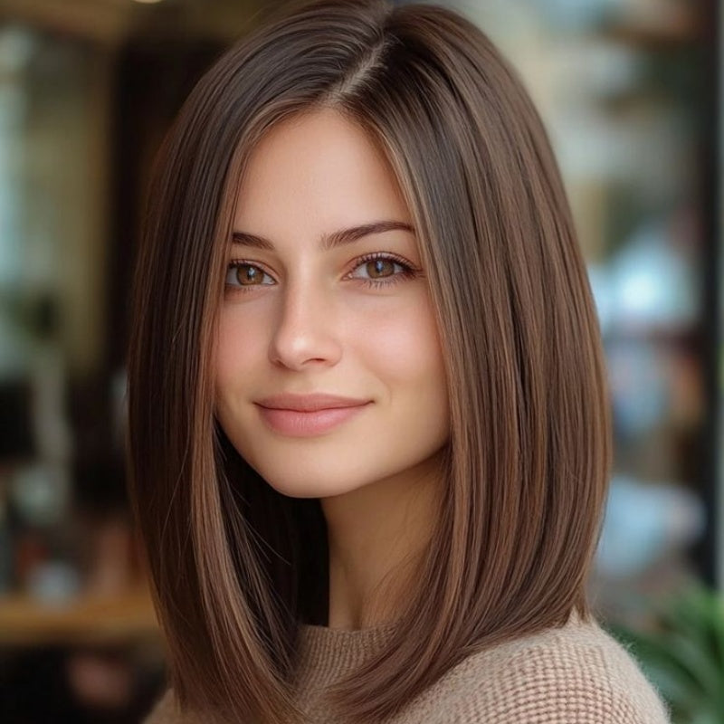Hot Sale Free- Parted Stunning Design Straight Hair Topper without Bang🔥